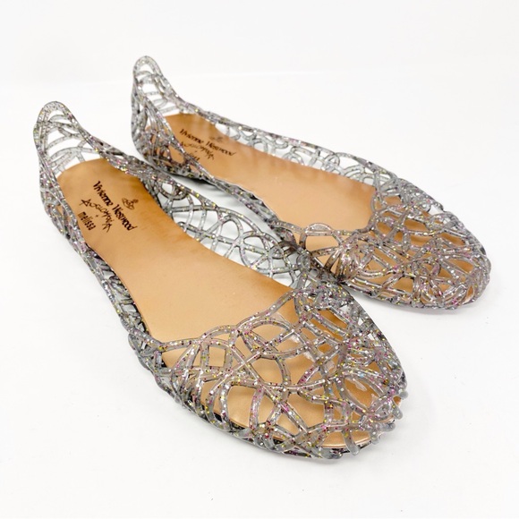 vivienne westwood black jelly shoes